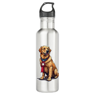 Proud American Golden Retriever Vintage Tee 4 710 Ml Water Bottle