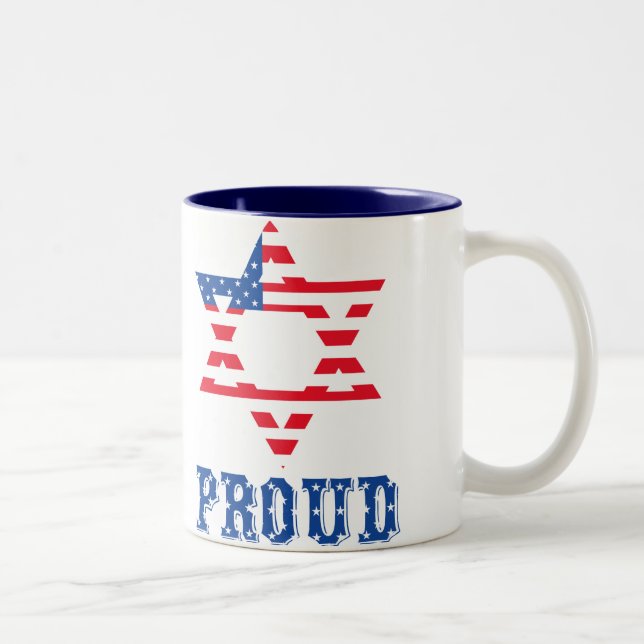 PROUD AMERICAN JEW MUG (Right)