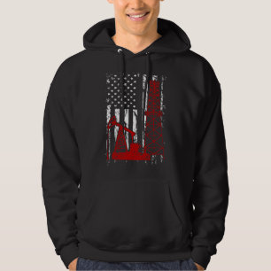 Proud American Oil Worker Oilfield Man Workers Ame Hoodie