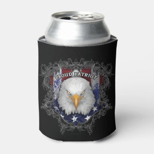 Proud American Patriot Can Cooler