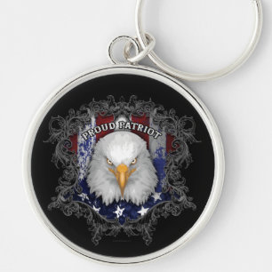 Proud American Patriot Keychain