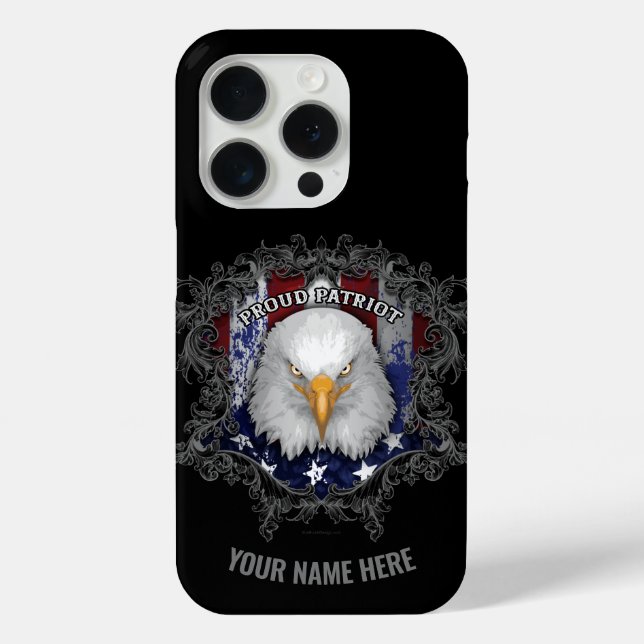 Proud American Patriot (personalised) Case-Mate iPhone Case (Back)
