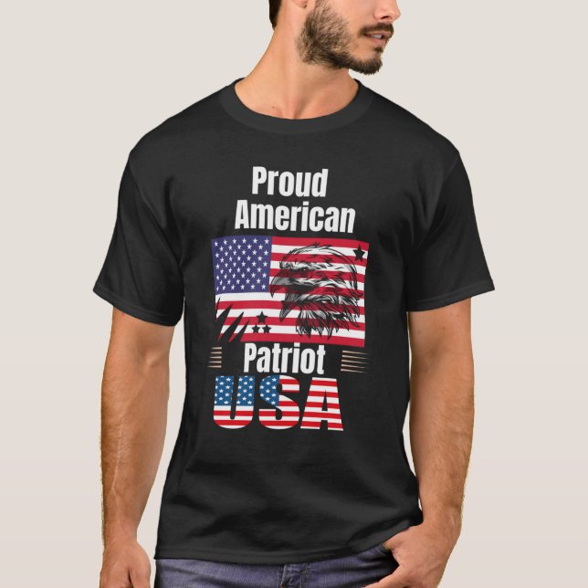 Proud American Patriot T-Shirt (Front)