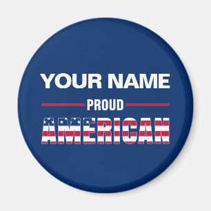 Proud American Personalized Magnet