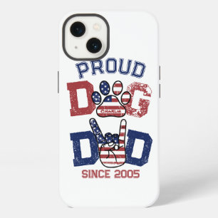 Proud American USA Pet Dog Dad Lover US Flag Coffe iPhone 13 Case