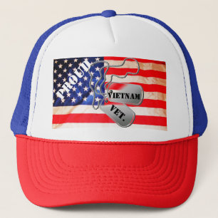 PROUD AMERICAN VIETNAM VETERAN TRUCKER HAT