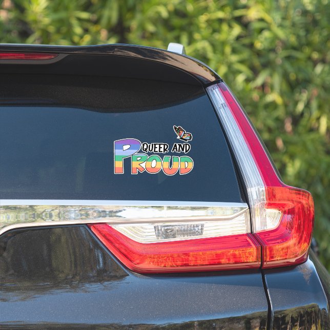 Proud And Queer Rainbow (Car Side)