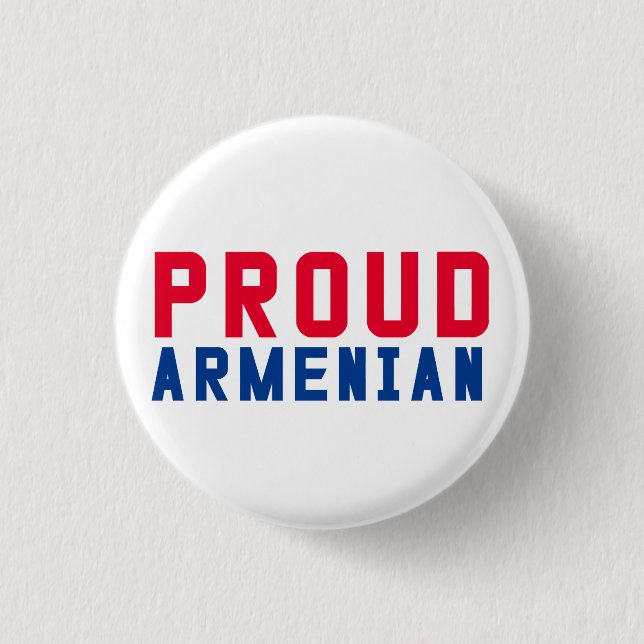 Proud Armenian 3 Cm Round Badge (Front)