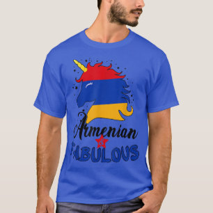 Proud Armenian and Fabulous Cute Unicorn Armenia F T-Shirt