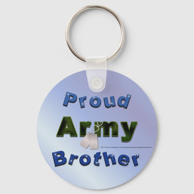Proud Army Brother Keychain (Front)