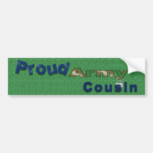 Proud Army Cousin Blue Bumper Sticker