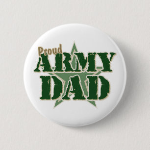 Proud Army Dad 6 Cm Round Badge
