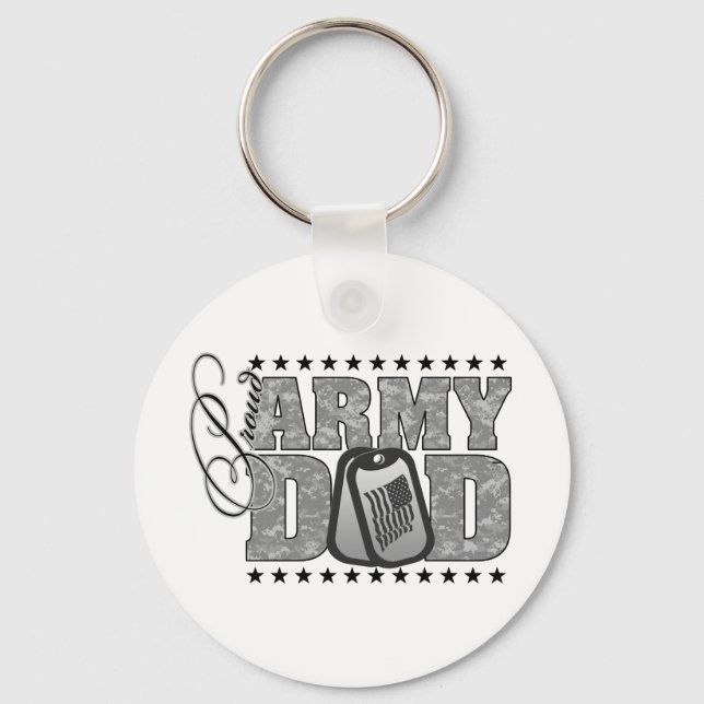Proud Army Dad ACU Key Ring (Front)