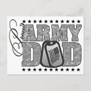 Proud Army Dad ACU Postcard