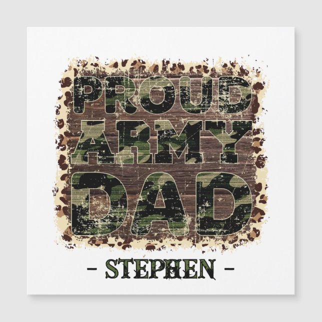 Proud Army Dad – Bold Camouflage (Front)