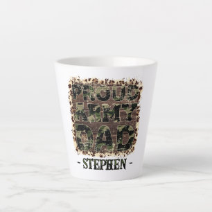 Proud Army Dad – Bold Camouflage Latte Mug