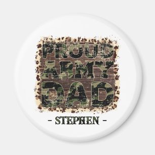 Proud Army Dad – Bold Camouflage Magnet