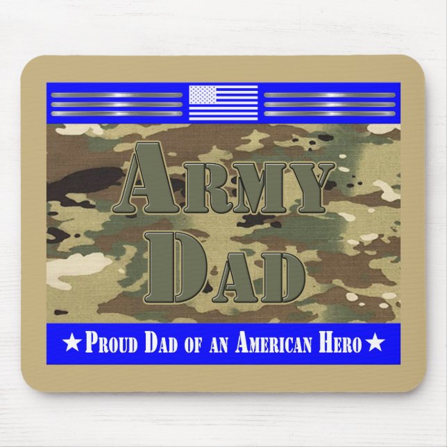 Proud Army Dad Mouse Pad (Front)