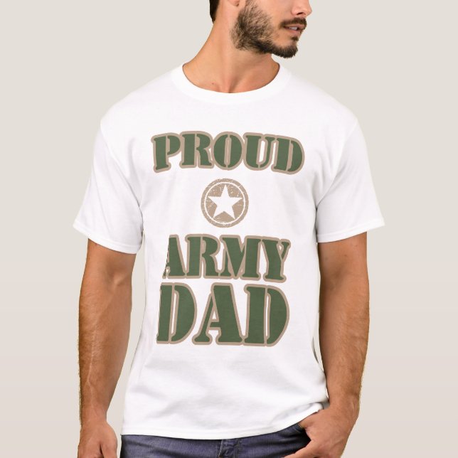 Proud Army Dad T-Shirt (Front)