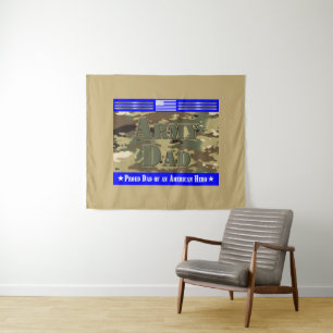 Proud Army Dad Tapestry