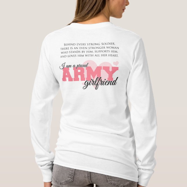Proud Army Girlfriend T-Shirt (Back)