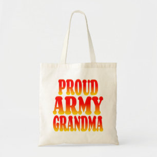 Proud Army Grandma in Cheerful Colours Tote Bag