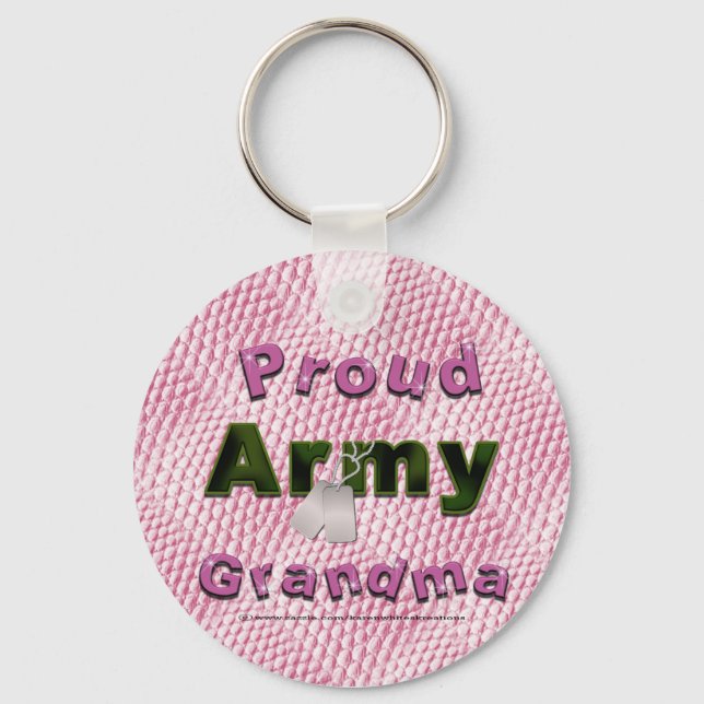 Proud Army Grandma Keychain (Front)