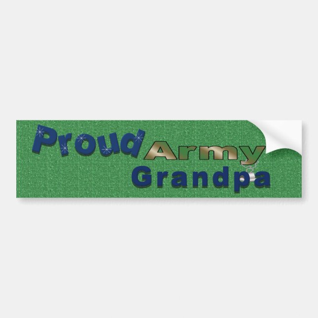 Proud Army Grandpa Bumper Sticker (Front)