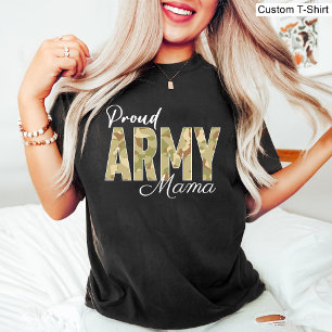 Proud Army Mama Black Veterans Military T-Shirt