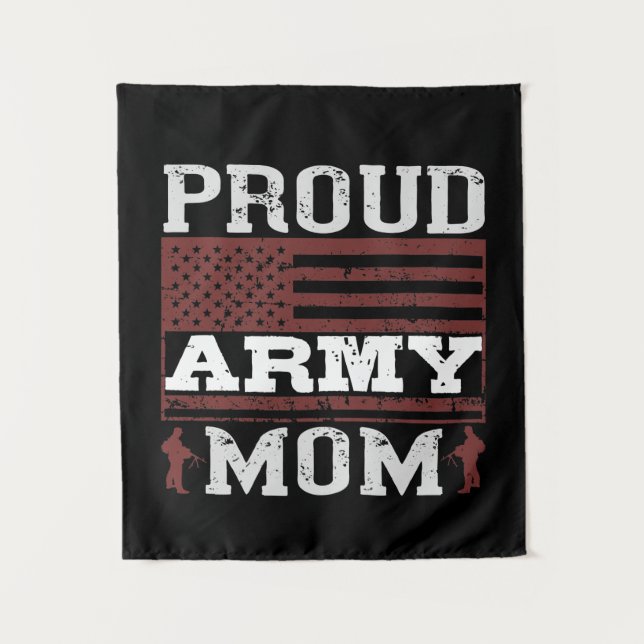 Proud Army Mom Tapestry (Front)