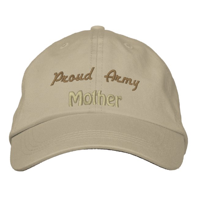 Proud Army, Mother Embroidered Hat (Front)