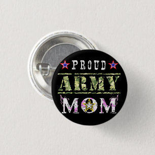 Proud Army Mum 3 Cm Round Badge