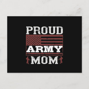Proud Army Mum Announcement Postcard