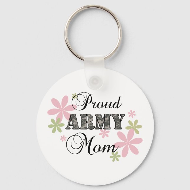 Proud Army Mum [fl c] Key Ring (Front)