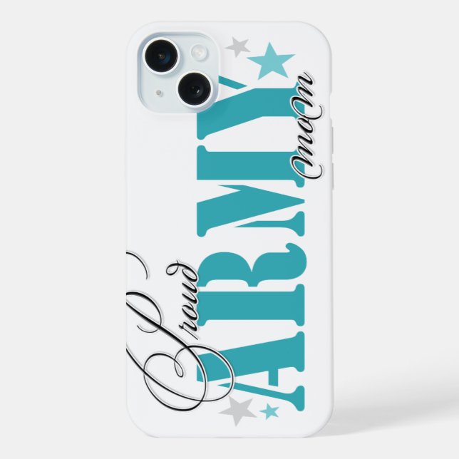Proud Army Mum iPhone Case (Back)