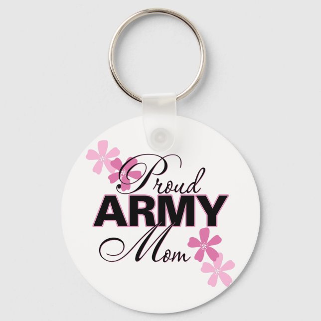 Proud Army Mum Key Ring (Front)