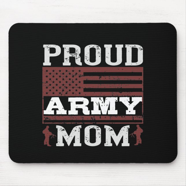 Proud Army Mum Mouse Pad (Front)