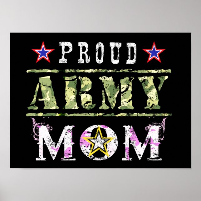 Proud Army Mum Poster (Front)
