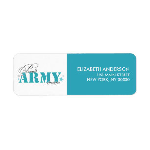 Proud Army Mum Return Address Label