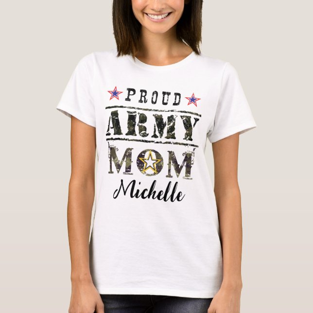 Proud Army Mum T-Shirt (Front)