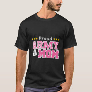 Proud Army Mum Usa Military Mum T-Shirt