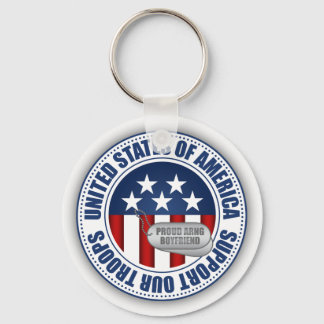 Proud Army National Guard Boyfriend Key Ring