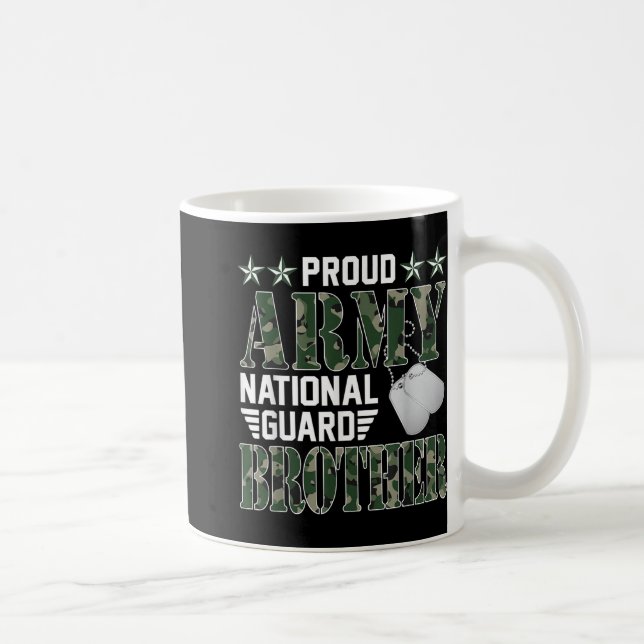 Proud Army National Guard Brother Military Family  Coffee Mug (Right)