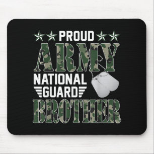 Proud Army National Guard Brother Military Family  Mouse Pad