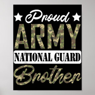 Proud Army National Guard Brother Military Family  Poster