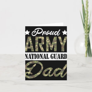 Proud Army National Guard Dad Military Family Vete Card