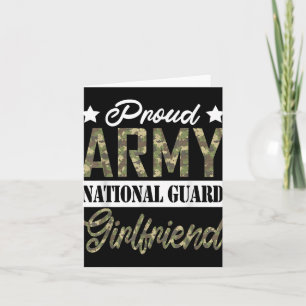Proud Army National Guard Girlfriend Military Fami Card