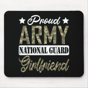 Proud Army National Guard Girlfriend Military Fami Mouse Pad
