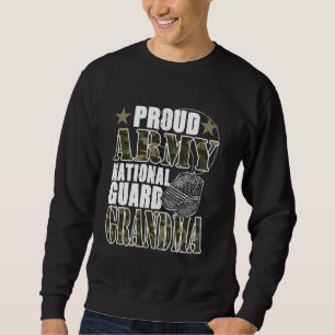Proud Army National Guard Grandma Camo Military Fa Sweatshirt