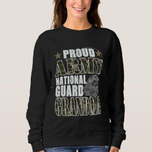Proud Army National Guard Grandma Camo Military Fa Sweatshirt